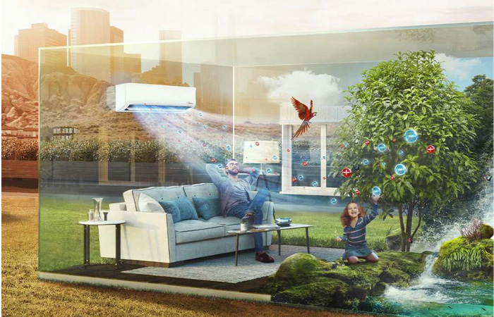 Máy lạnh - Midea Inverter 1.0 HP MSCE-10CRFN8 - Xuất sứ Thái Lan